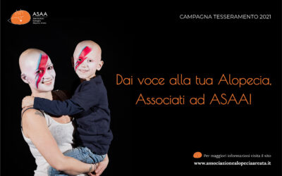 Dai voce alla tua Alopecia. Associati ad ASAA!